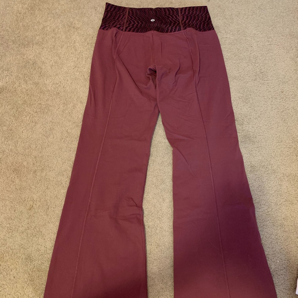 Maroon Lululemon Yoga Pants